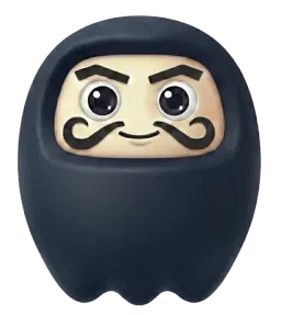 The Shokuin Daruma, the mark for a governed Digital Employee.