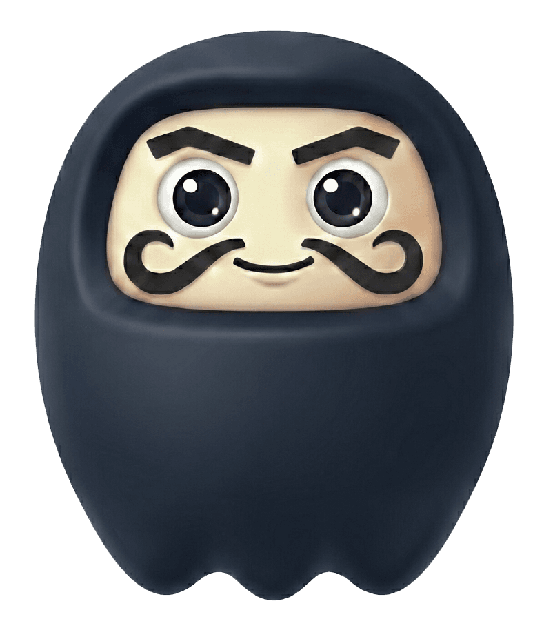 The Shokuin Daruma, the mark for a governed Digital Employee.